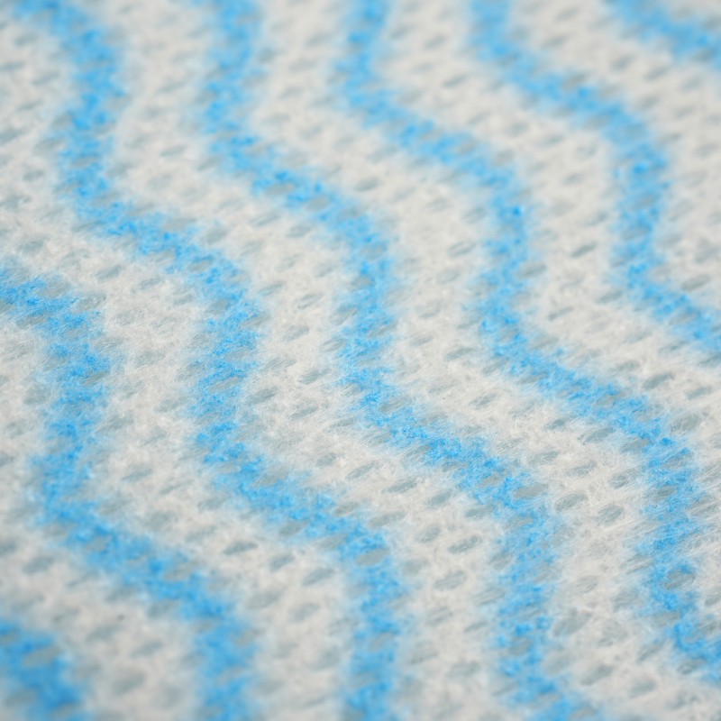 Серветки Aquasoft 25х30 (50 шт.) woodpulp сітка блакитна хвиля рулон 